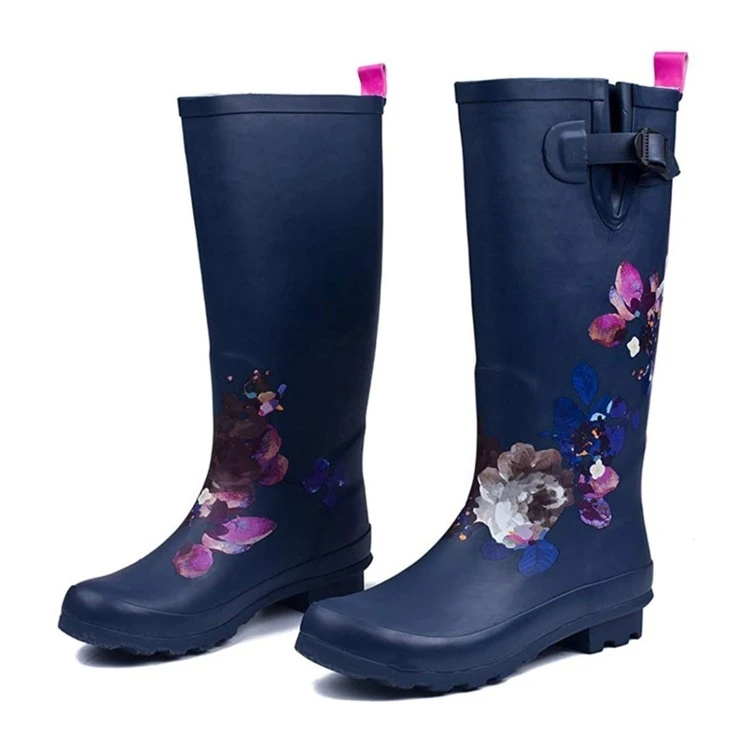 

Factory Direct Supply Waterproof Wear-resistant Ladies Rubber Rain Boots Garden Boots Work Boots