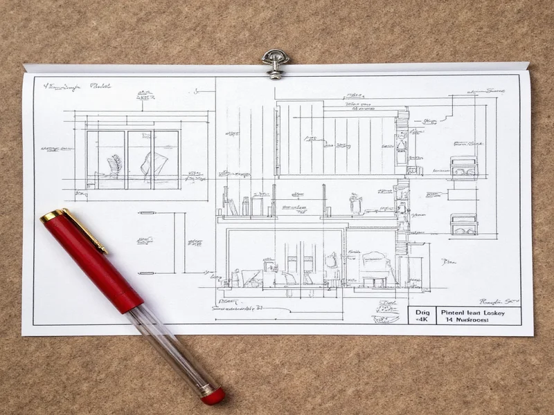 DIY slide planning blueprint with measurements