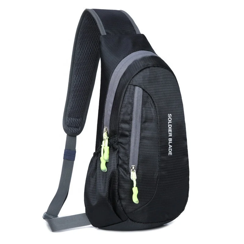 

Sling Bag Lightweight Chest Shoulder Daypack Multi Pockets Bike Backpack, Black/orange/rose red/green/purple/blue