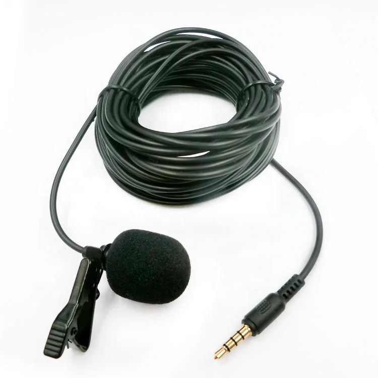 

10m long lapel microphone Collar interview microphone