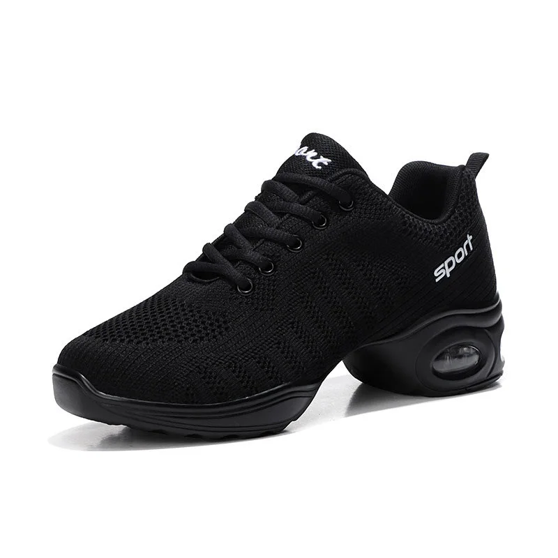 

Hot Selling Breathable Mesh Modern Jazz Dance sneakers For Women Practice Dance Shoes, Black,black gold,black red,white