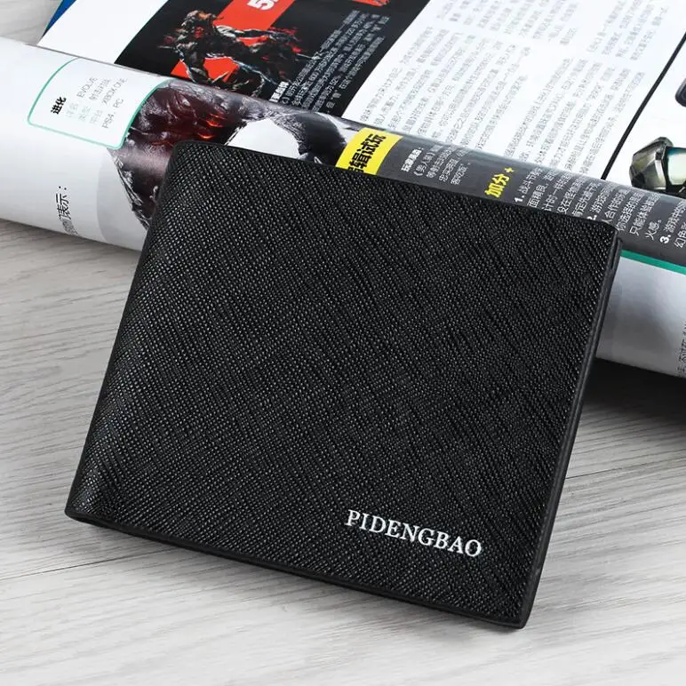 

Free shipping 2020 Alibaba Trade Assurance Supplier Customized Leather Mens Wallet, As the picture