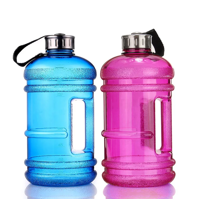 

Hot sell 2.2 L Custom Logo BPA Free Gym Water weightlifting bottle Jug Sport PETG Plastic Half 1/2 Gallon Water Bottle