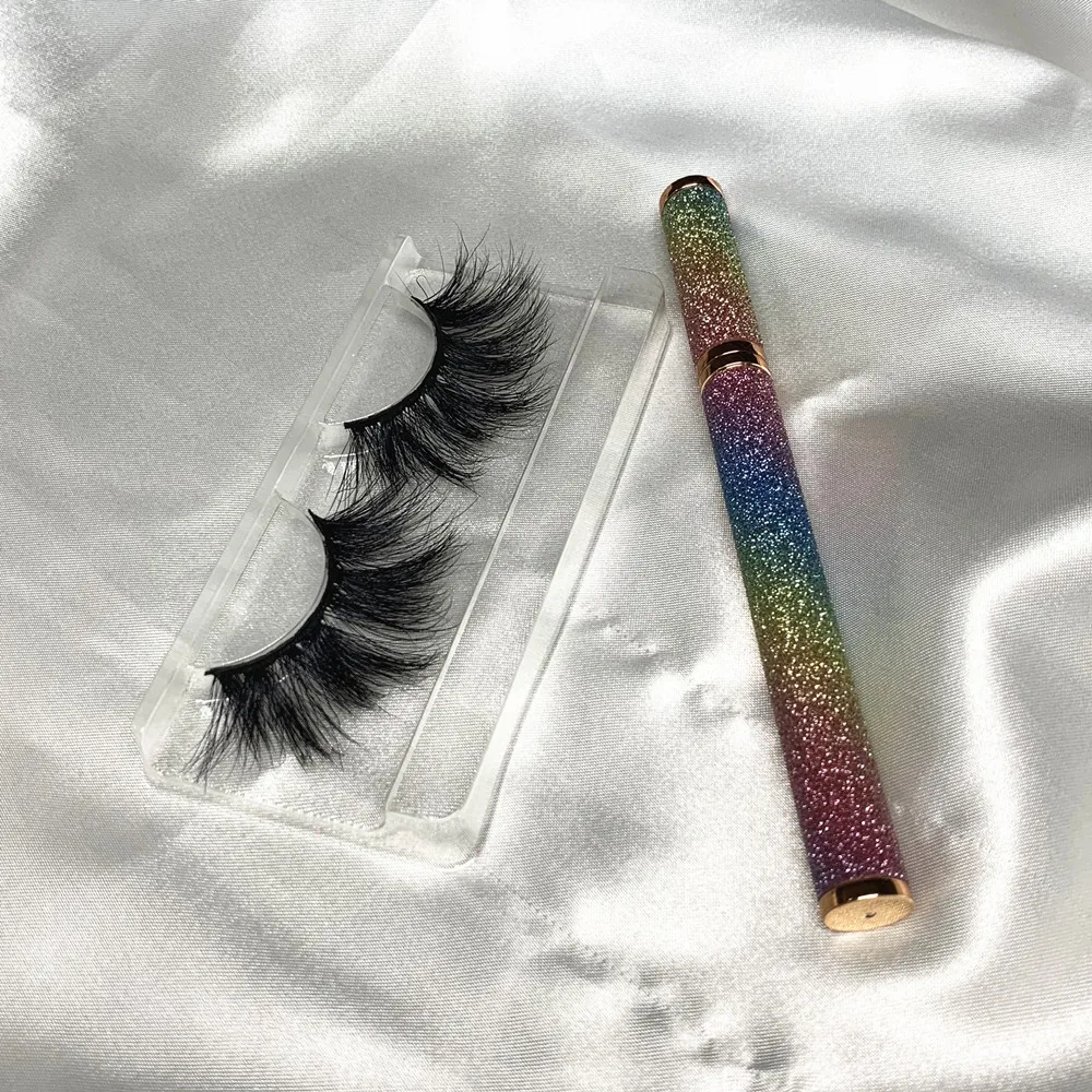 

Mink Style Eyelashes Mink Eyelash Vendor 25mm Mink Full Strip Eyelash