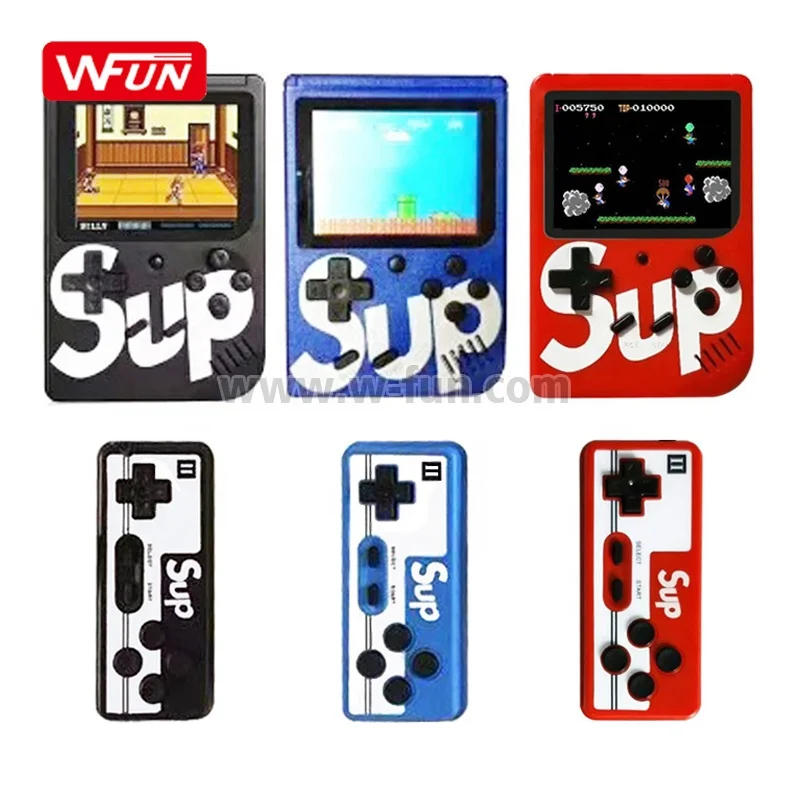 

Handheld Mini SUP Video Game Consoles Box 400 in 1 Games Boy with Double Player, Red;black;yellow;blue;white