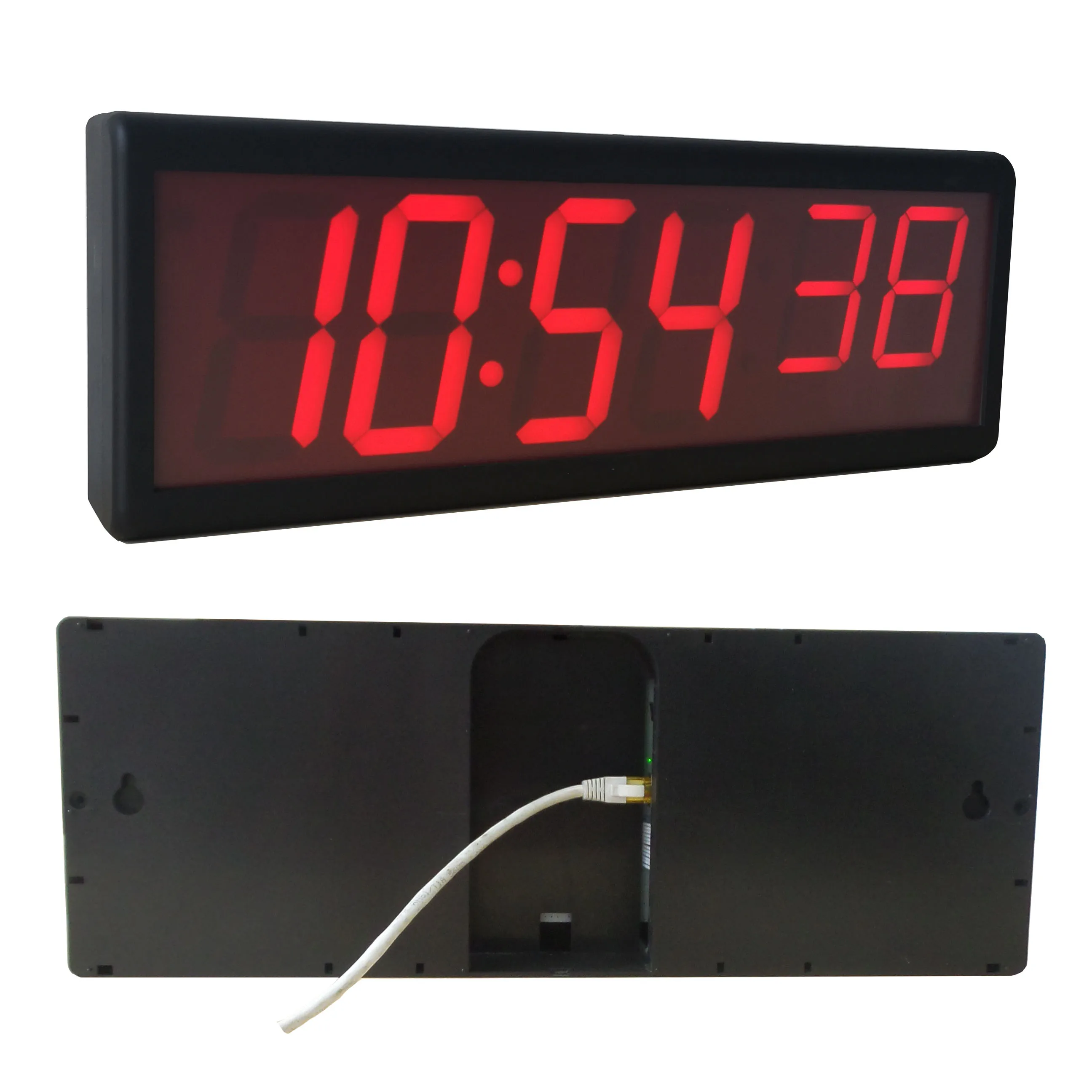 

4" x 6 Digital NTP Clocks, Ethernet Clocks for Military Bases