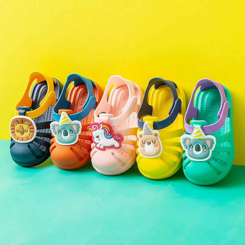 

Cheerful Mario Baby's Hook & Loop Sandals | New EVA Cartoon Shoes garden eva clog shoes wholesale kids sandals toddler shoes