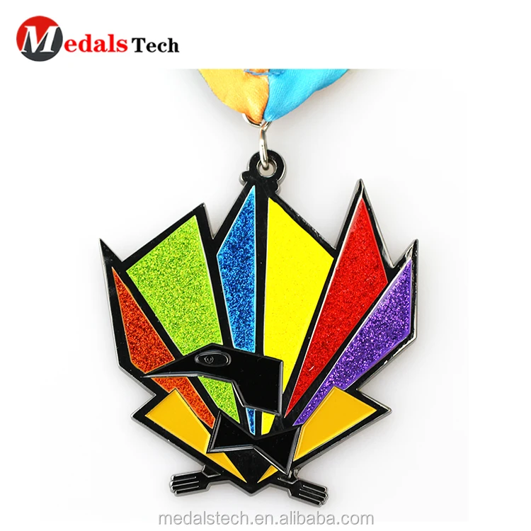 Promotional cut out design santa souvenir running  medals