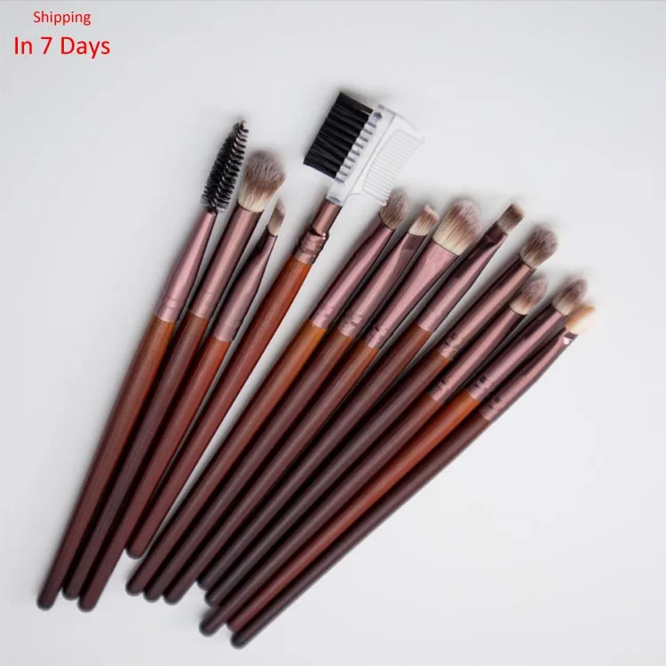 

12 PCS Makeup Set Oblique Angled Slant Eyeshadow Concealer Lip Brush, Skin color