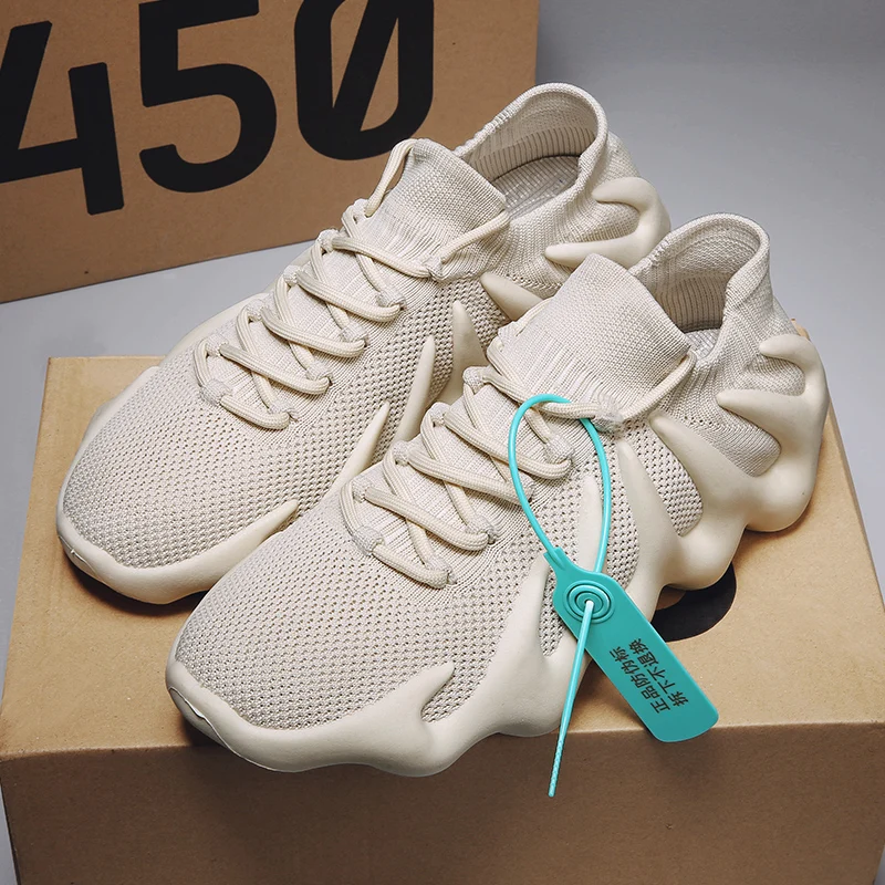 

2021 New Brand Logo Custom Original yeezy reflective Shoes Black Men Women Knitting Sports Shoes Running_Sneakers Yeezys 450