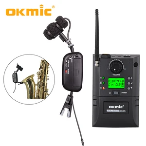 Portable UHF PLL Wireless Saxophone Microphone