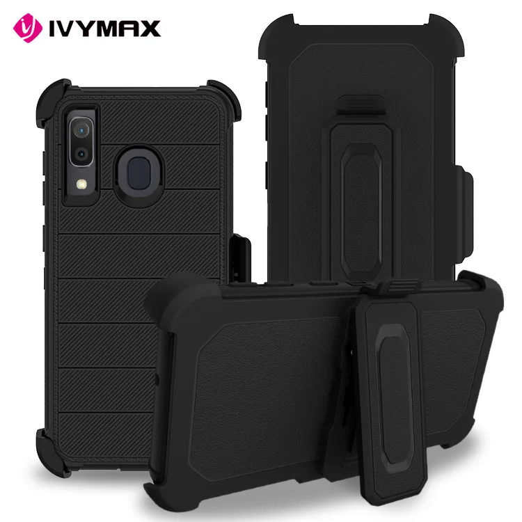 

Multi-layer defense rugged TPU PC phone case for samsung A20/A30/A50 defender case