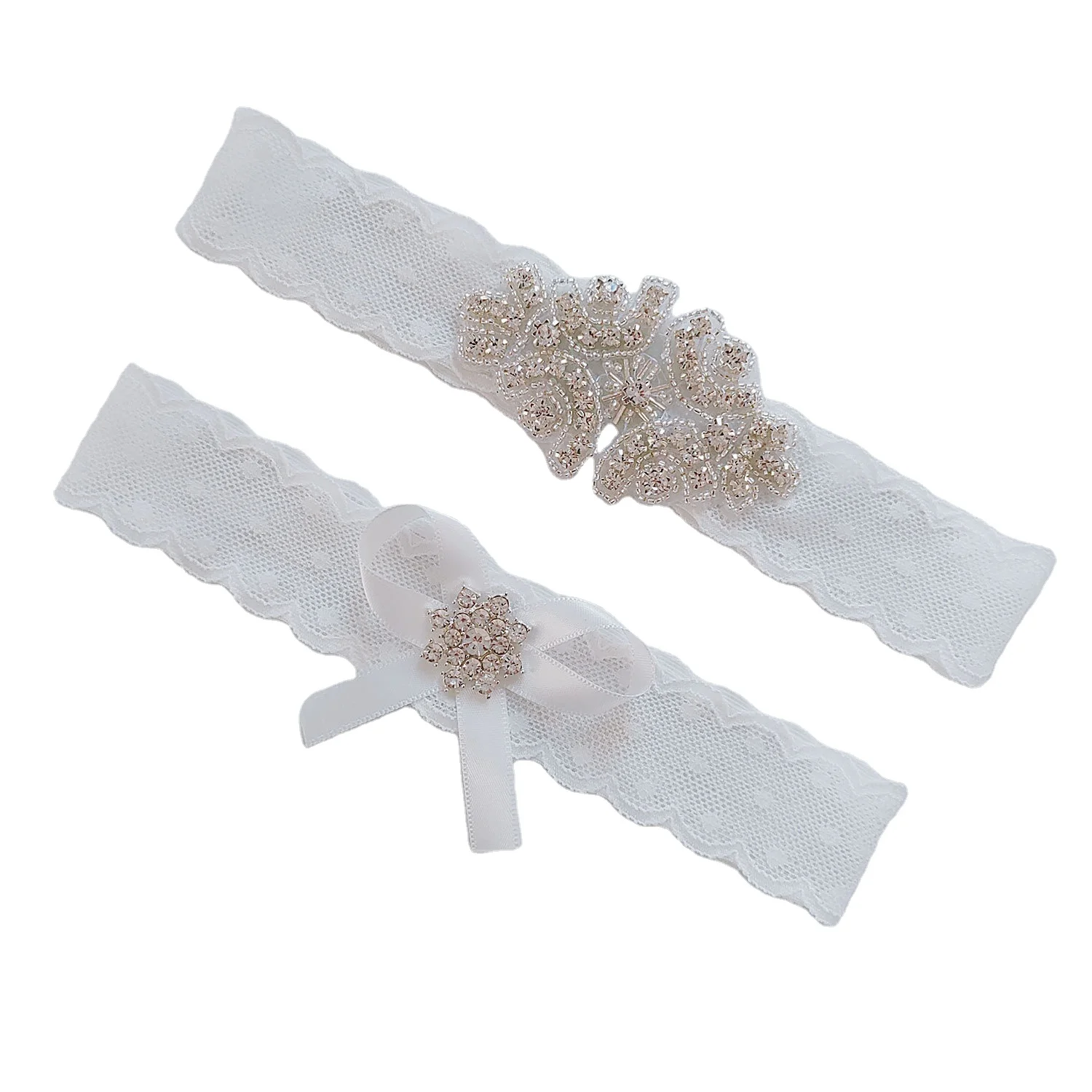 

sexy bride white lace wedding garter belt with diamond lingerie set weddings