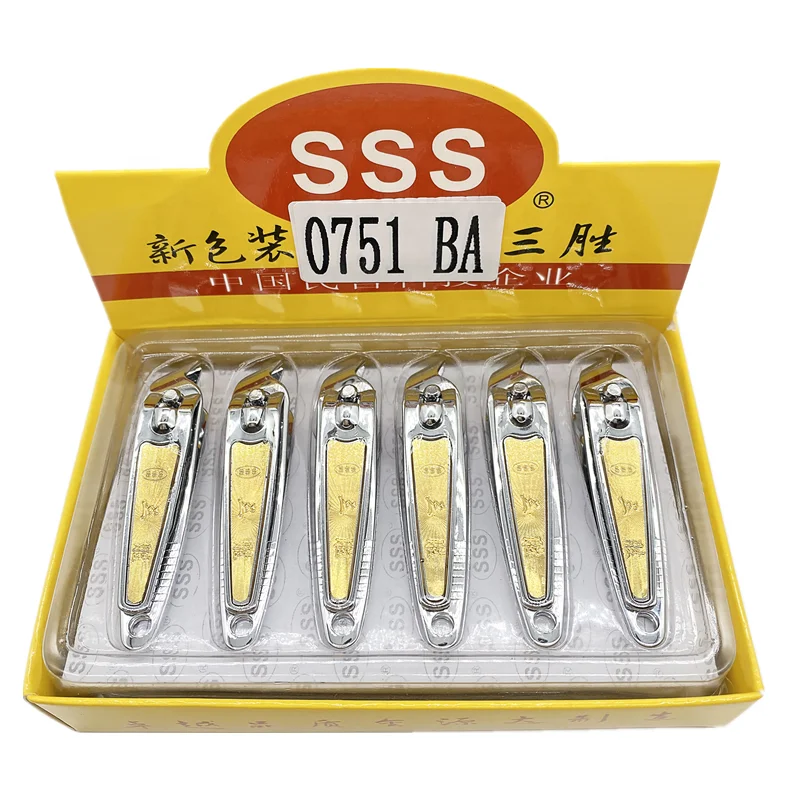 

SSS0751BA Carbon steel nail clippers with diagonal nail clippers and nail clipping manicure furrow