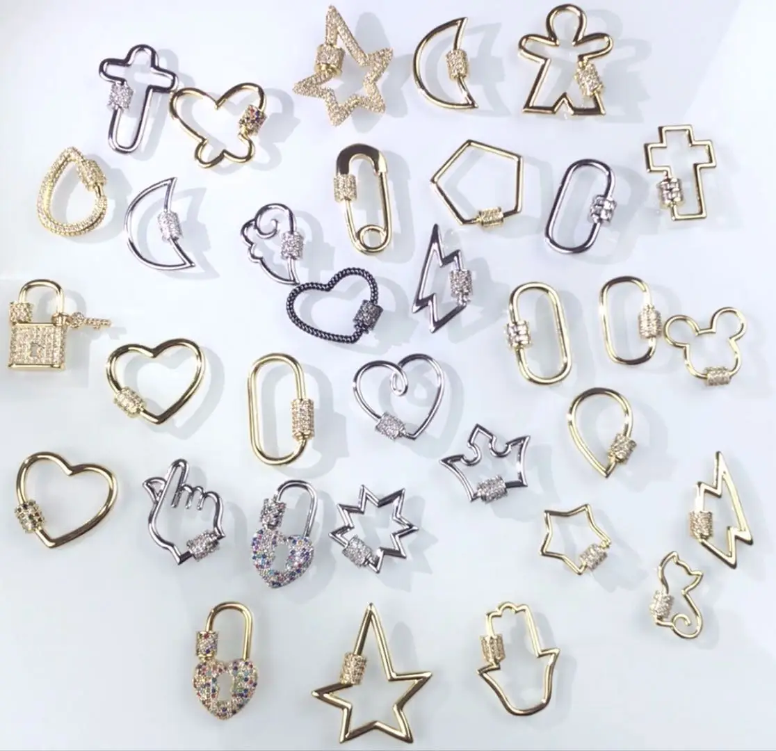 

Niche design new European and American style fashion accessories micro - set zircon necklace bracelet pendant, Gold silver
