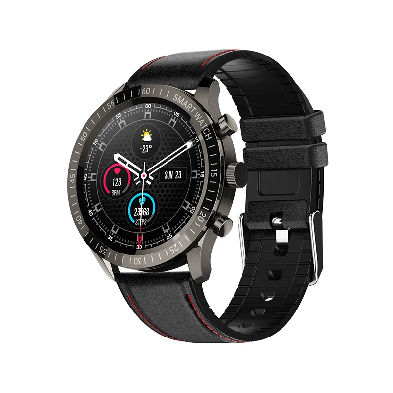 

1.32 inches full round touch screen men smartwatch QY05 for Android IOS smart watch blood pressure Dafit watches
