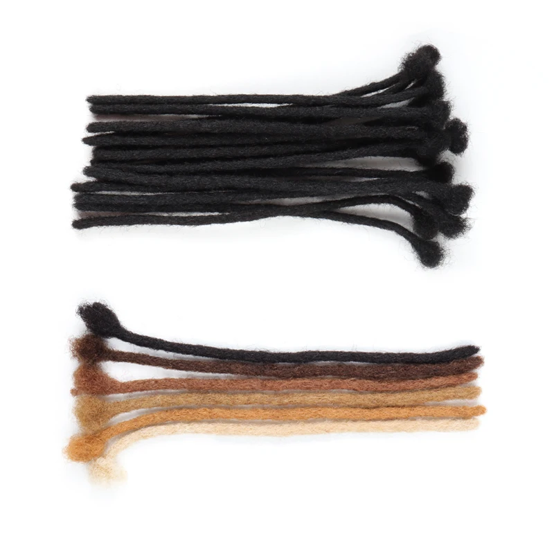 

Vast dreadlock extensions human hair 0.6cm diameter locs unprocessed virgin hair permanent full handmade locs extensions