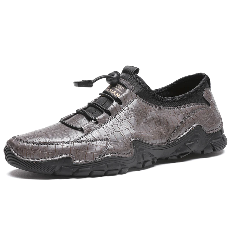 

2021 New Genuine Leather Shoes Casual Shoes Mens Outdoor Flat Single Shoes