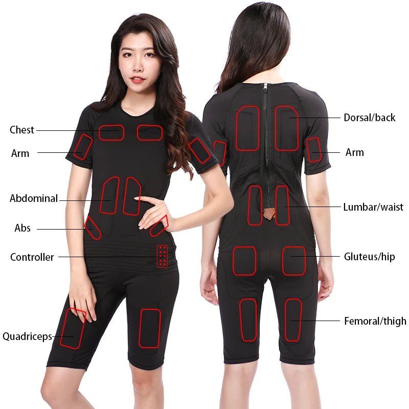 

Professional Electric neoprene ems body shaping muscle stimulator training suit