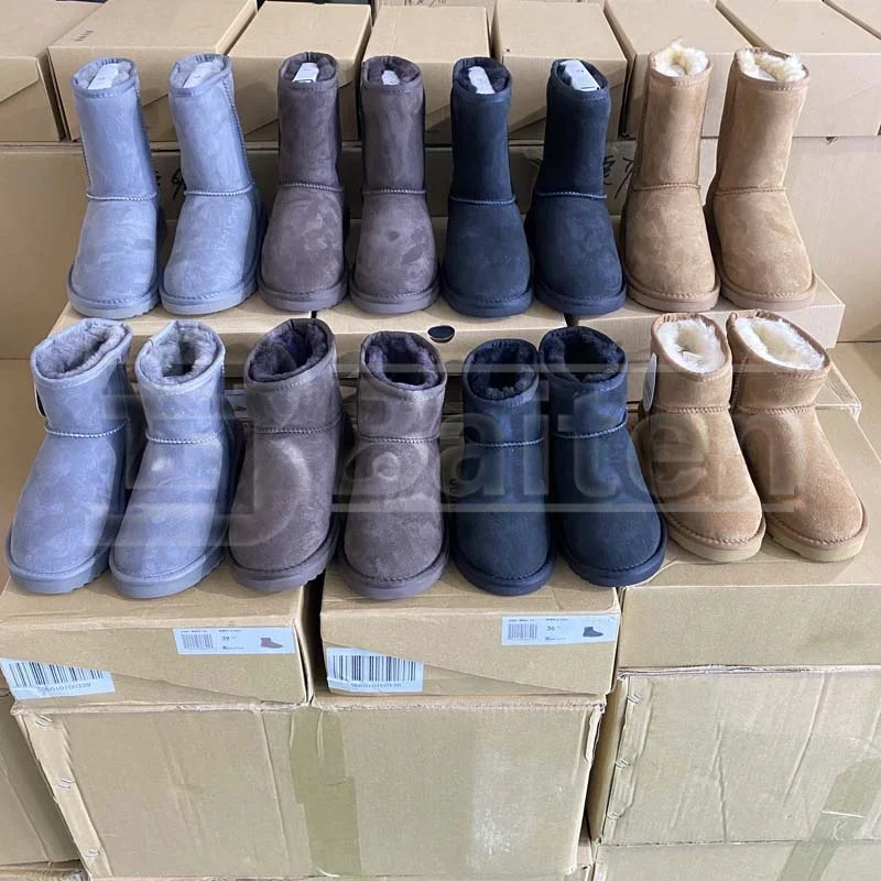 

Ready to ship in Stock Fast Drop Shipping 2021 Winter New Sheepskin Short Boots Women