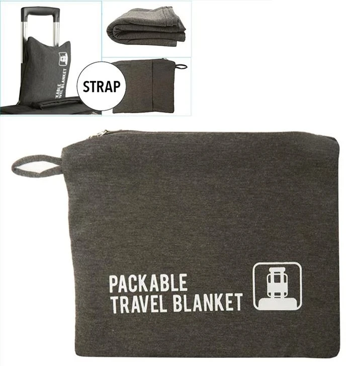 Airplane Travel Blanket 2 In 1 Microplush Soft Fleece Travel Blanket