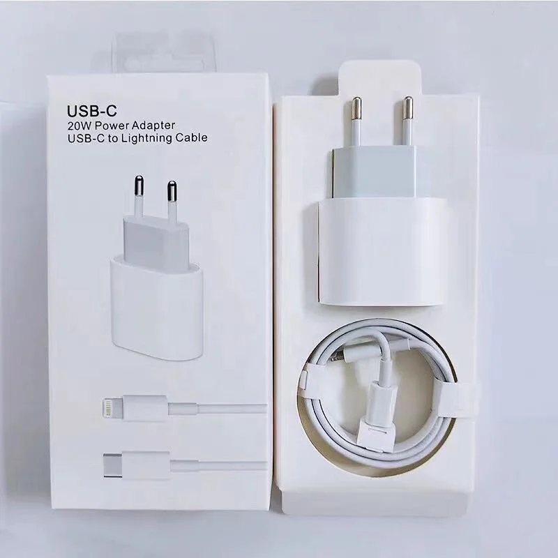 

Type A fast charger 20W 18W for iPad Pro with lighting cable for iPhone, mobile phone USB adapter power cable