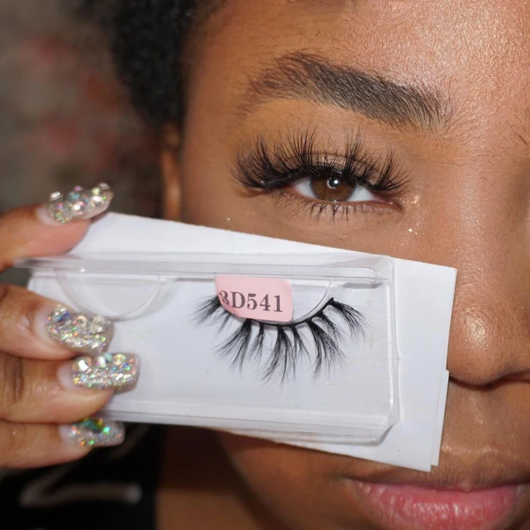 

top seller soft silk Mink 3D Strip Lashes False eyelashes mink eyelash false eye lashes, Black