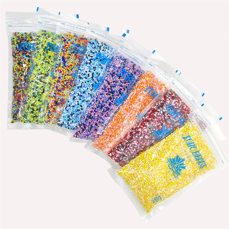 

100Grams Mixed Colors Original Bulk Japan TOHO Mini Glass Seed Beads for Jewelry Making Delica Beads