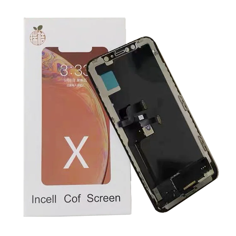 

RJ quality for iphone x TFT incell LCD replacement screen touch digitizer display assembly mobile phone LCDs