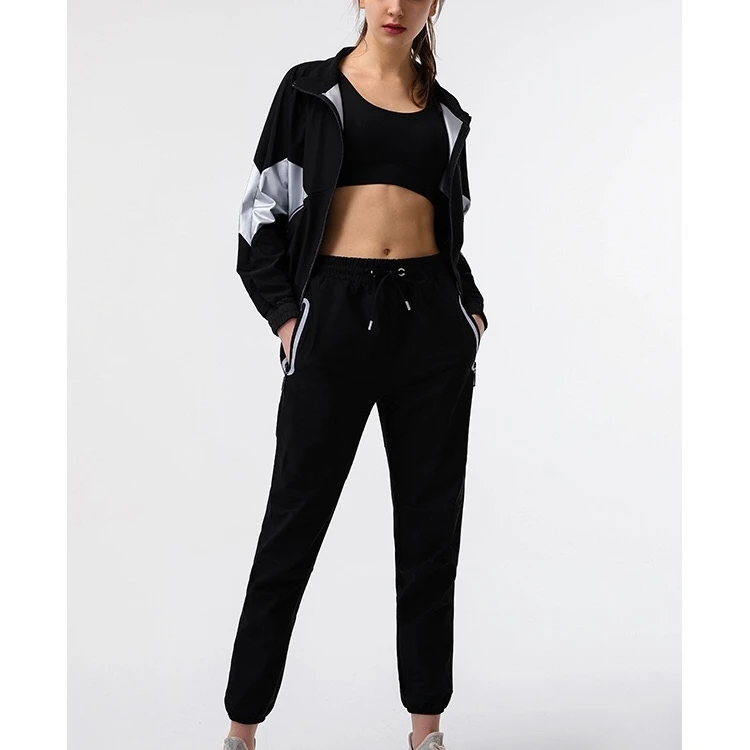 

BBKLL04 black Large size female sports fitness yoga suit smart fabric gym sports yoga suit quick-drying sports fitness yoga suit