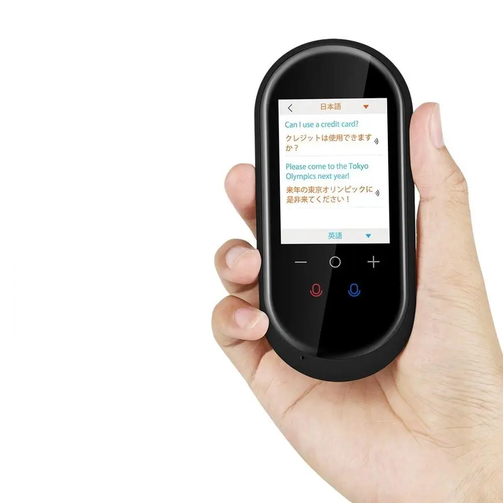 

2019 HK canton fair Popular Wifi automatic two way Mini chinese hindi translator with 106 language