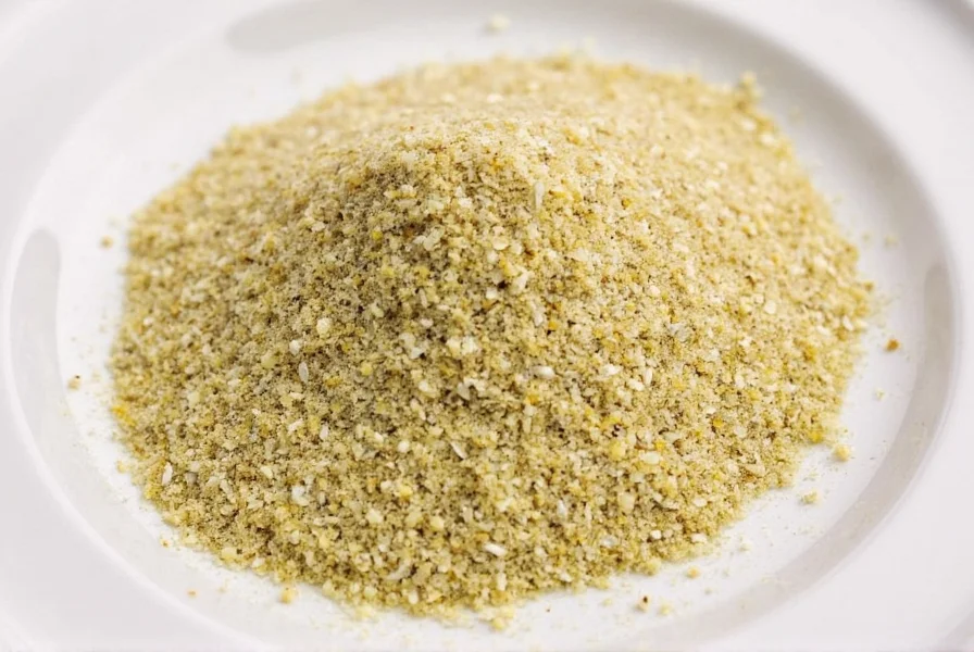 Hand shaking cacio e pepe seasoning over pasta