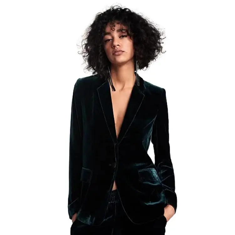 

Spring new women's jacket jacket pure color simple velvet suit, Red, khaki, green, black, pink,yellow, white, blue, gray, skin, coffee