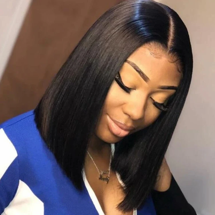 short bob closure wig