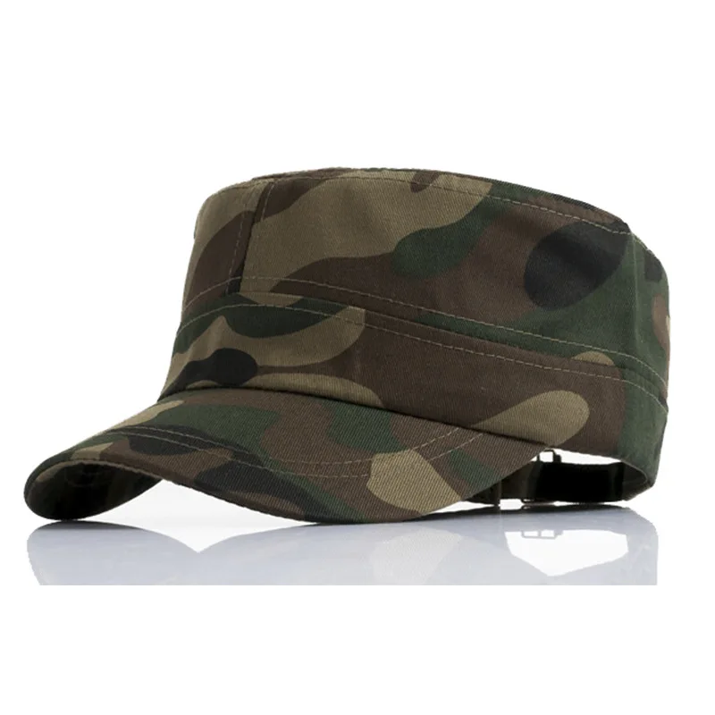 

Free shipping wholesale men baseball camo military army flat top green cap hat gorra de camuflaje gorras camuflaj inspiradas