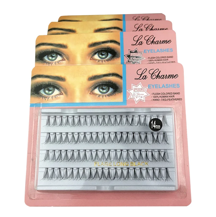 

Individual Eyelash Extensions Self Grafting Lashes Natural Looking Premade Fans 5D Fake Eyelashes, Natural black