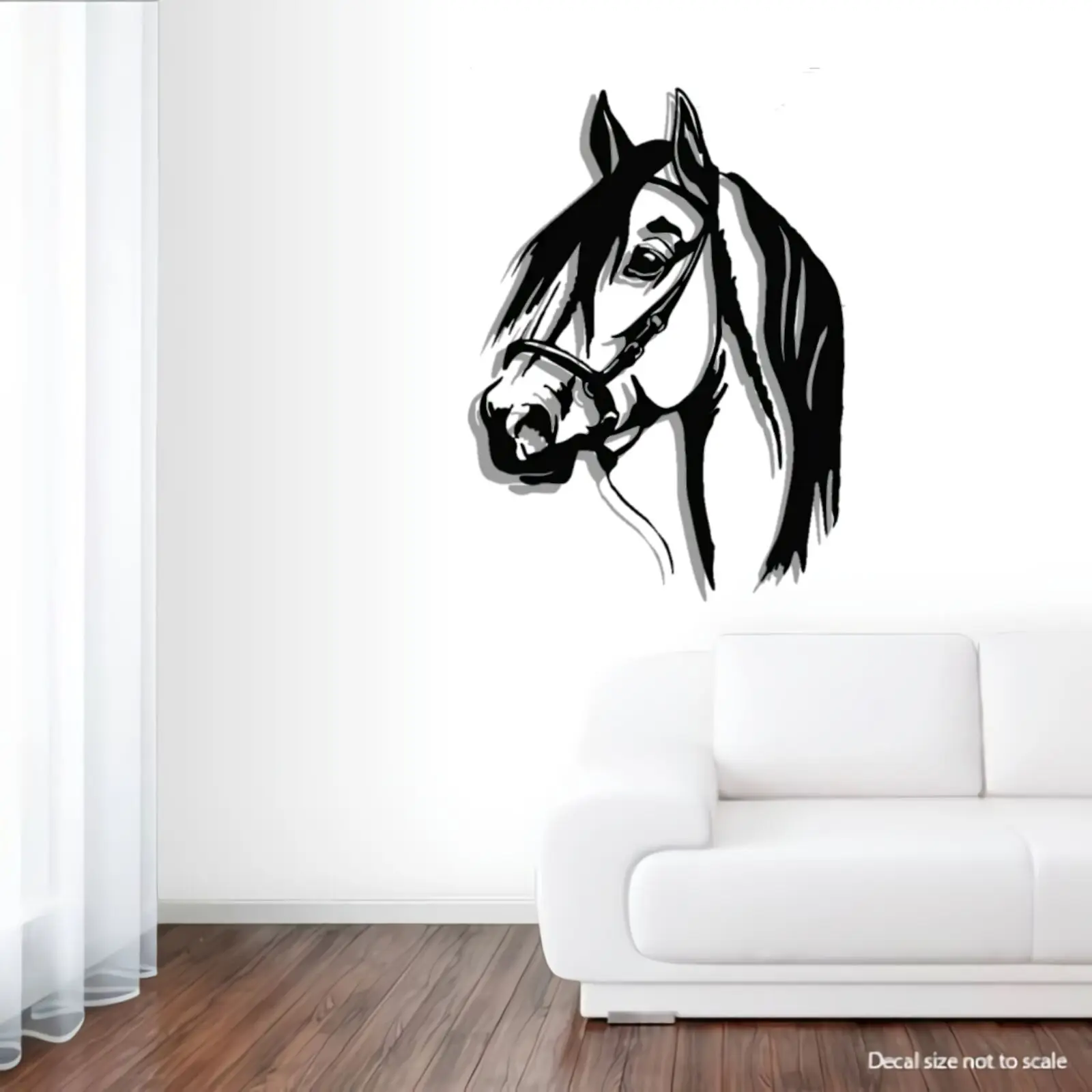 

Horse Head Metal Wall Decor, Animal Decors Home And Office Decor, Black