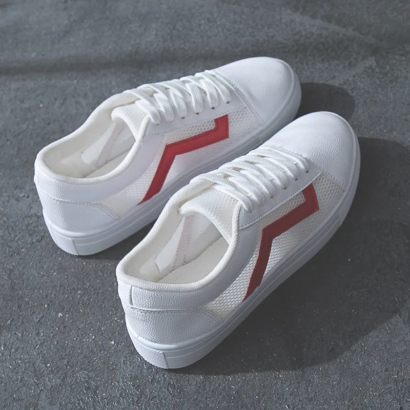 

High Quality Custom White Breathable Mesh Shoes Casual Sneakers For Women