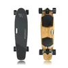 Two Hub motor 38km/h blank electric skateboard longboard bamboo and Canadian maple deck customize grip tape