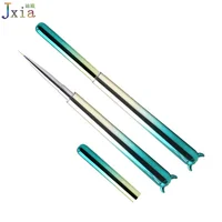 

Jiexia Private Label Gradient Plastic Handle Detailing Nails Liner Painting Brush