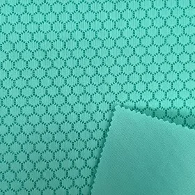 Football pattern space layer fabric