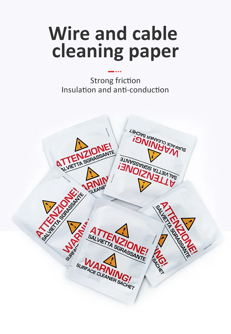 Optical Fiber Surface Cable Cleaning Disinfecting Wet Towel for Industrial Field