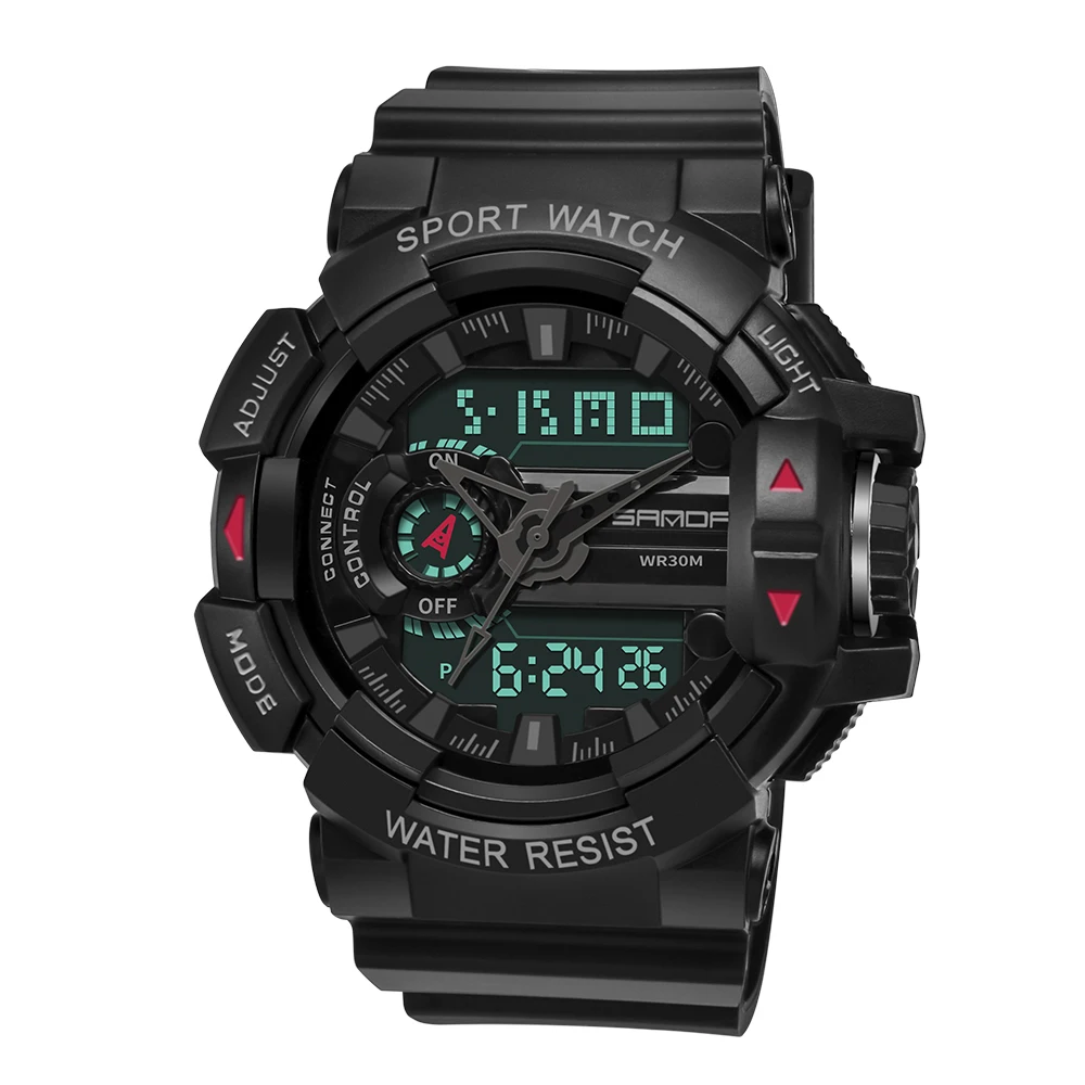 

Hot Sale Sanda 599 Boy Digital Sports Watch Big Face Men Water Resistant Digital Watch Clock