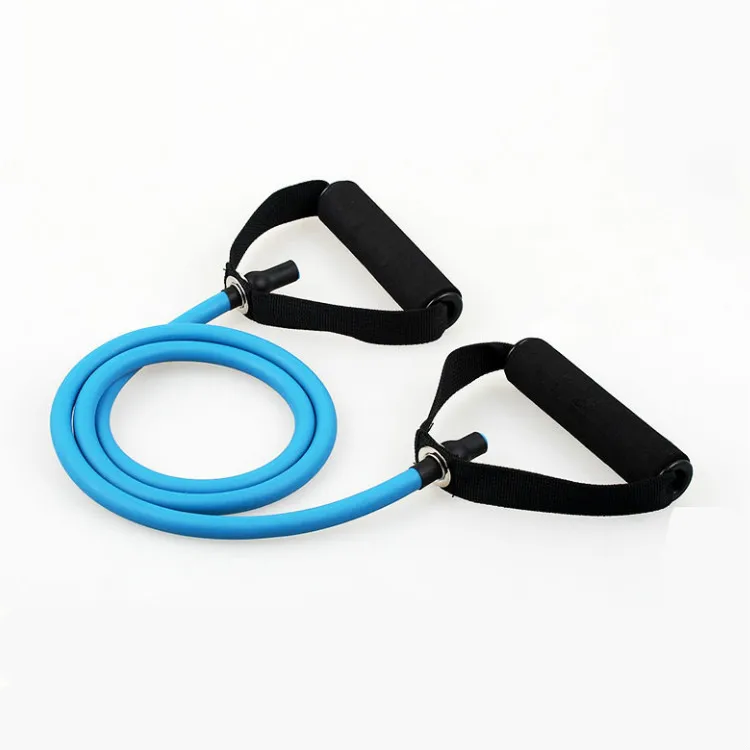 

Latex Exercise Single Resistance Bands with Comfortable Handles - Ideal for Physical Therapy, Strength Training, Muscle Toning, Red, yellow, purple, green, blue, black, orange
