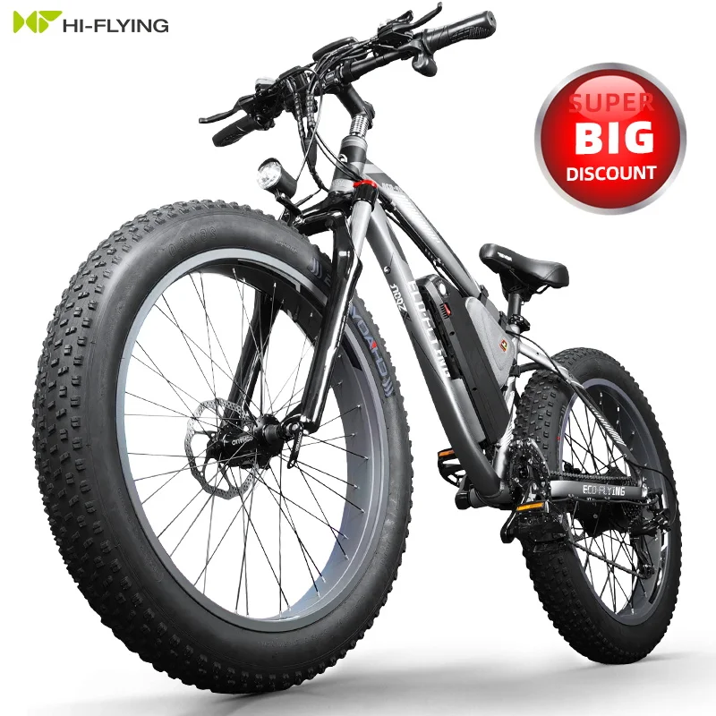 26' 48V 1000W Ebike Green POWER Fat Tire Electric Bicycle Beach Snow Bike for European warehouse