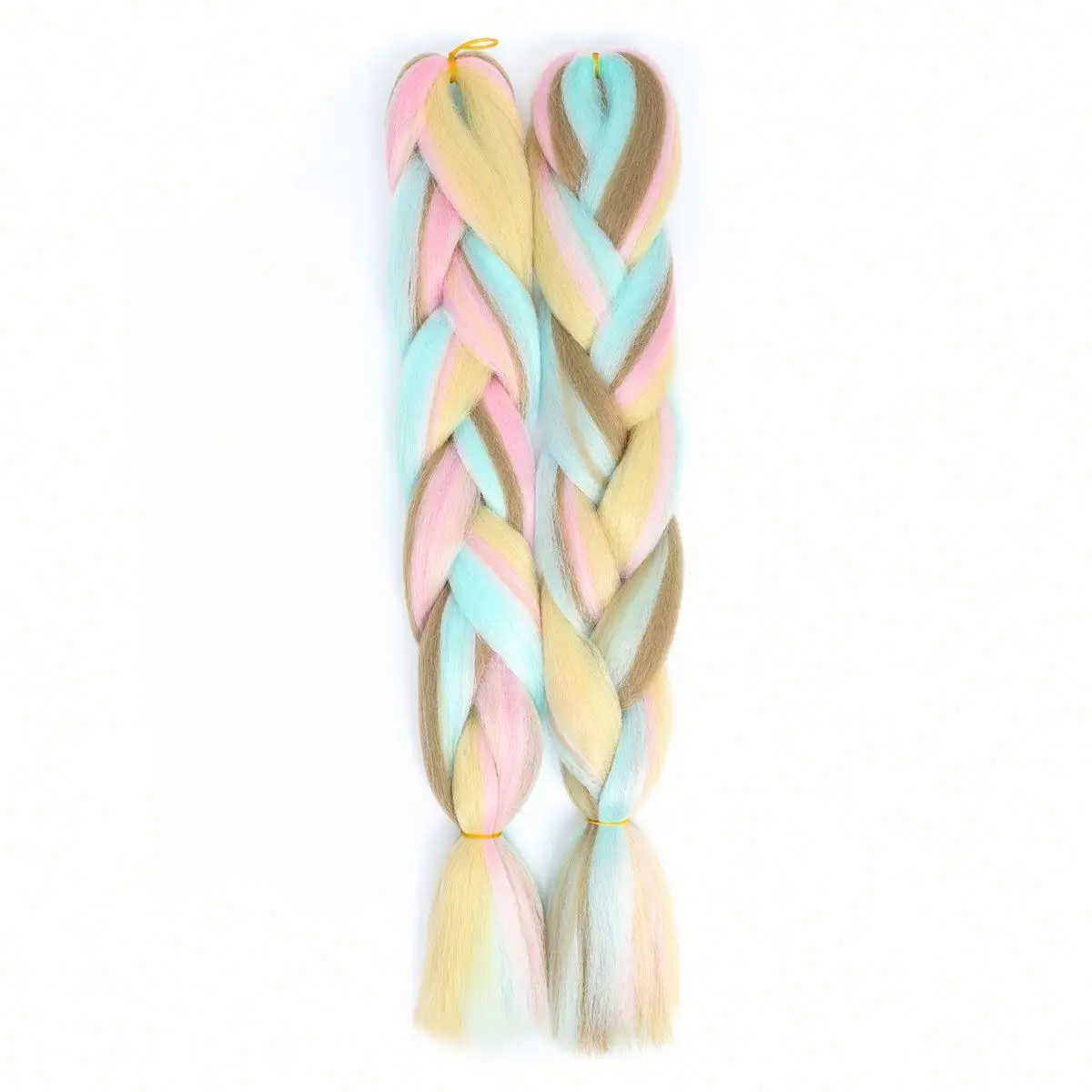 

MYZYR Ombre Braiding Hair K Anek Alon Synthetic Braiding Hair Crochet Hair Extensions Grey Blonde Pink Blue African American 24", Pink,black