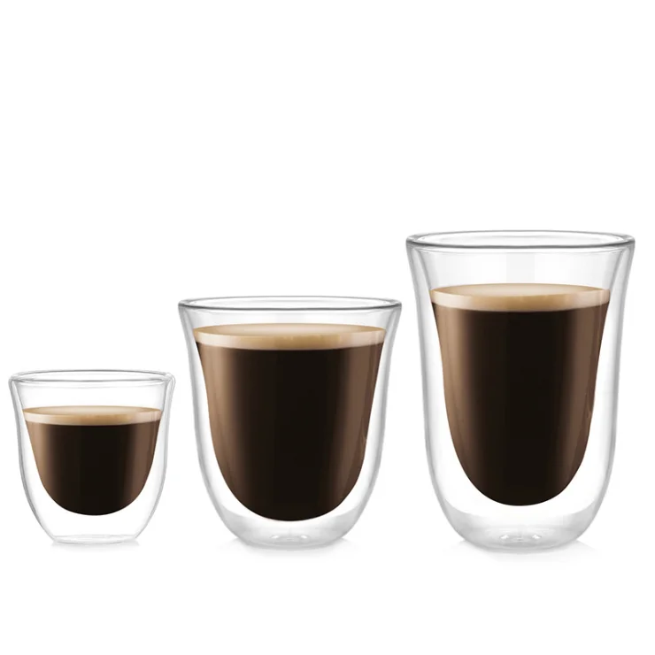 

70ml 220ml 270ml Double Wall glass cup