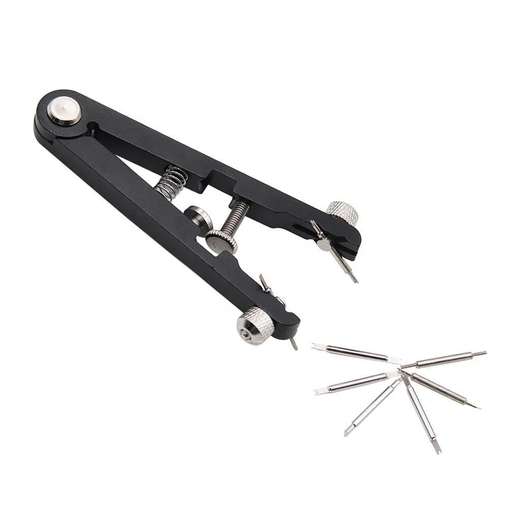 

LAIHE Silver Black Aluminum Alloy Watch Strap Repair Tools Watch Spring Bar Plier Remover