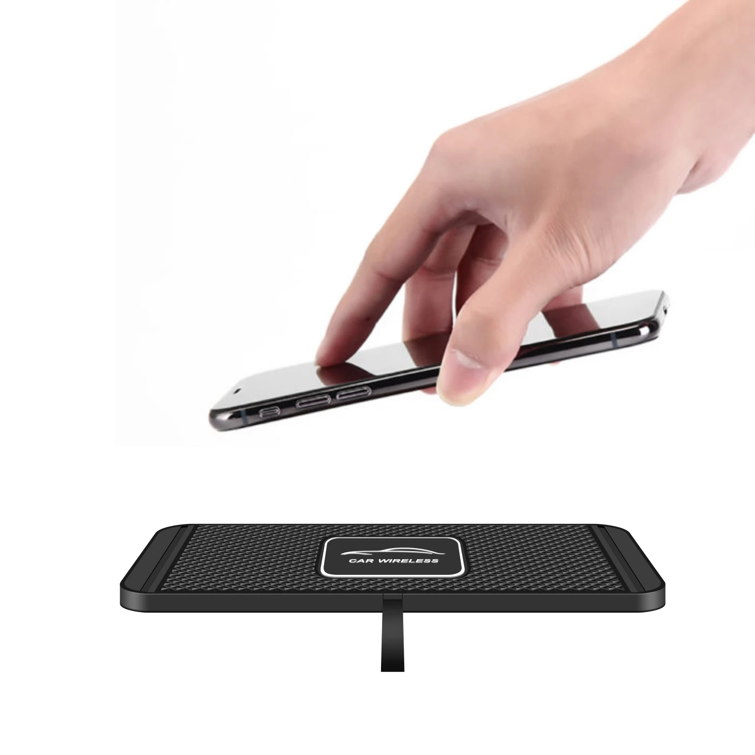 

Best Selling 10w 7.5w Car Accessories Silicone Mat Wireless Car Phone Charger Fast Charging