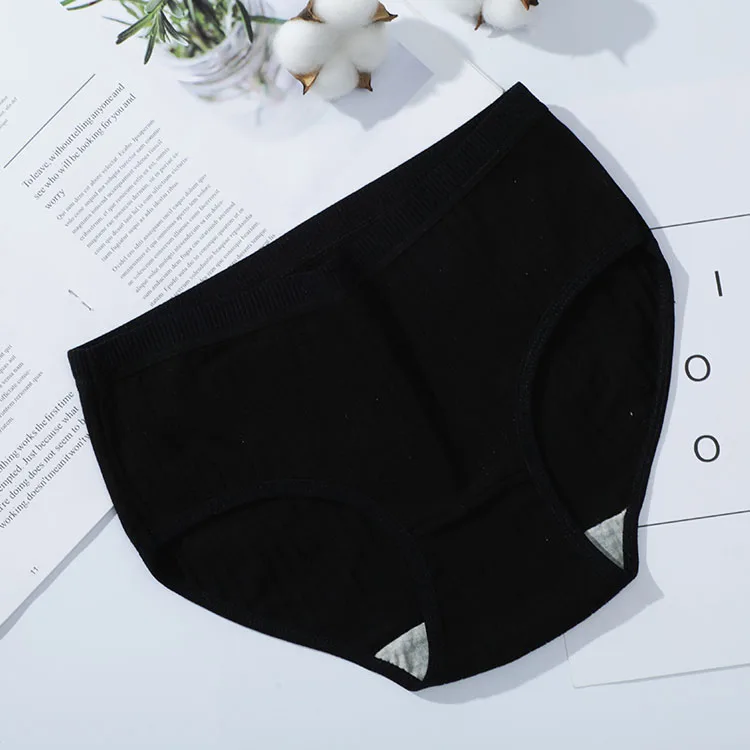 

New high-quality cotton ladies skin-friendly sexy low waist plus size briefs for women